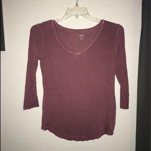 ana maroon long sleeve